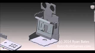 Porta Pi Arcade 9inch CAD model Assembly Explode Animation