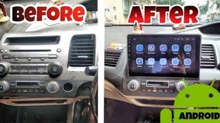 Civic 10.1 inch Android stereo installing video New car park perinthalmanna 9744413162  9526600488