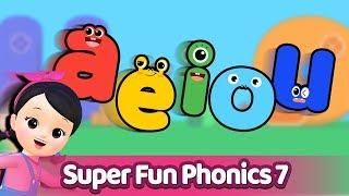 Super Fun Phonics Short vowel & Long vowel  | Alphabet song