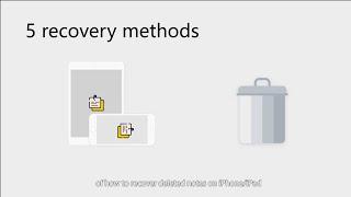 How to Recover Deleted Notes on iPhone/iPad - 5 Ways