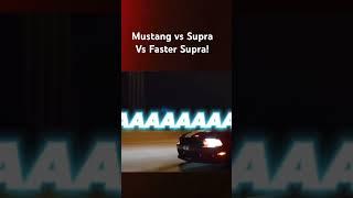 Car Community Mustang vs Supra vs Faster Supra#carcommunity #mustang #supra #jdm