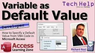 How to Specify a Form Field's Default Value from VBA Code in Microsoft Access