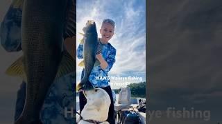HAWG Walleye BY MYSELF!! #walleyefishing #fishing #hawg #girlfishing #fishingwithdogs