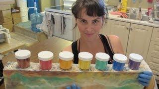 Testing tall & skinny stainless steel molds and nurture soap supplies' rainbow micas