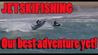 An epic fishing adventure with 50 jetskis rigged for fishing!