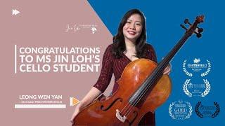 Cello Gold Prize Winner Speech in International Music Competitions | Jin Loh Professional Music