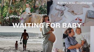 WAITING FOR BABY VLOG: & what's in my hospital bag as a second time mom