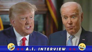 Donald Trump Joe Biden Interview AI Voice