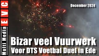 Bizar veel Vuurwerk voor voetbal duel in Ede bij DTS | December 2024