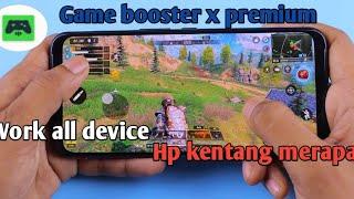 Game booster x premium mengatasi lag saat bermain game work di semua android