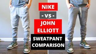 Nike Tech Fleece Joggers Pants vs John Elliott Escobar Sweatpants - Review, Comparison, Sizing