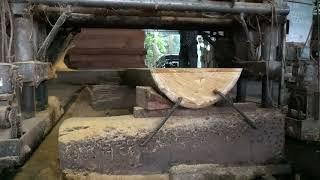 Asmr - With modern machinery and skilled craftsmanship, we meticulously carve large wood logs