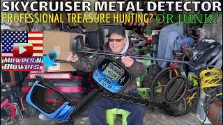 SkyCruiser Metal Detector Professional Gold coin Treasure IP68 Waterproof 10" w/Headphone & shovel