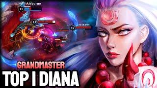 Wild Rift Diana - Top 1 Diana Gameplay - Grandmaster Ranked