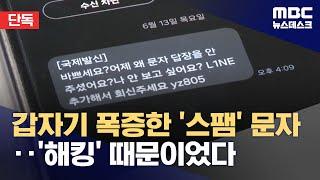 [단독] 폭증한 스팸 문자, 문자 위탁 발송 업체 줄줄이 해킹 (2024.06.19/뉴스데스크/MBC)