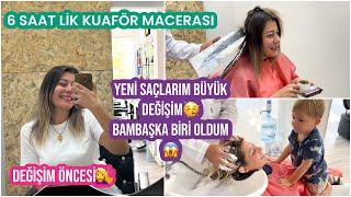 YILLAR SONRA EFSANE DEĞİŞİM BAMBAŞKA BİRİ OLDUM6 SAAT SÜREN KUAFÖR GÜNÜ‍️YENİ SAÇLARIM