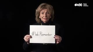 Charlotte Knobloch joins the #WeRemember campaign for International Holocaust Remembrance Day