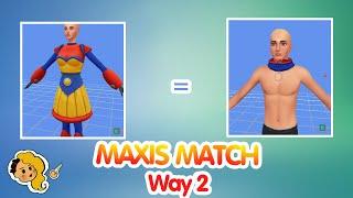 How to Create Maxis Match Clothing FAST and EASY (way 1)