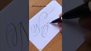 How do you write name  ,, @baga-calligraphy #calligraphy #cursivehandwriting #shorts
