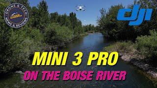 DJI Mini 3 Pro on the Boise River off the Eagle Greenbelt