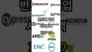 반도체 기업 시가총액 TOP 10  #ranking #반도체 #반도체기업 #시가총액 #순위
