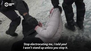 Man Tased By Russian Police While Being Detained