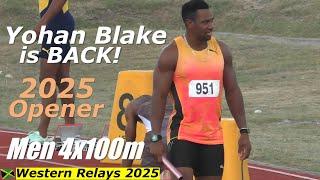 Yohan Blake Returns to Lead Off 2025 4x100m Relay Thriller | Western Relays 2025