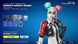 NEW FEUDAL GOTHAM BUNDLE IN FORTNITE ITEM SHOP!!!! NINJA KNIGHT BATMAN + KARUTA HARLEY QUINN SKINS!!