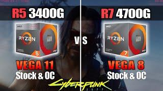 Ryzen 5 3400G (Vega 11) vs R7 4700G (Vega 8): Stock & Overclock (2021)