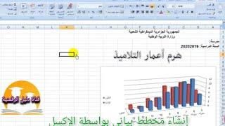 طريقة إنشاء مخطط بياني من جدول إكسل (هرم أعمار)