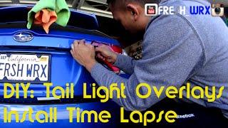 DIY: Premium Auto Styling Tail Light Overlays Install Time Lapse