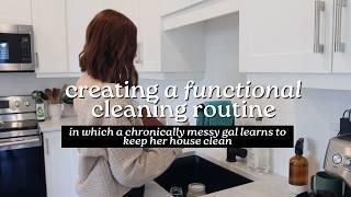 building a weekly cleaning routine | peaceful productivity, homemaking routines, DIY cleaners