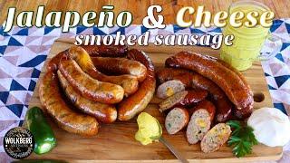 How to make Jalapeno & Cheese Smoked Pork Sausages  | Smoked Pork How to make Sausage Recipe | Braai