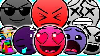 CUSTOM Geometry Dash Difficulty Faces but it's REVERSE (Version 4.4)