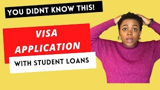 Student VISA application with student loans | CANADA / US / UK study visa