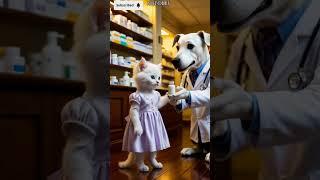 The kitten loses its mother  #animation #cat #cartoon #kitten #funny #aicatdance #cute