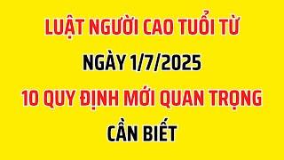 Luật Người Cao Tuổi Từ Ngày 1/7/2025: 10 Quy Định Mới Cần Biết