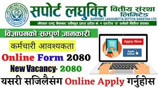 Support Laghubitta Bittiya Sanstha Vacancy 2080 | Laghubitta Vacancy 2080 | job vacancy 2080