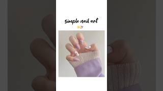 Simple nail arts  #aesthetic #nailart #simple #shorts