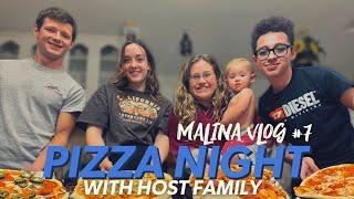 PIZZA NIGHT WITH HOST FAMILY  Malina Vlog #7 | Schüleraustausch USA