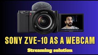 Sony ZV-E10 Live Streaming Setup (Webcam Tutorial)