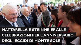 Mattarella e Steinmeier alle celebrazioni per l'anniversario degli eccidi di Monte Sole