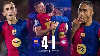 Barcelona Humble Bayern ️  Raphinha Hat-trick  Barcelona vs Bayern Munich [4-1] Match Review UCL