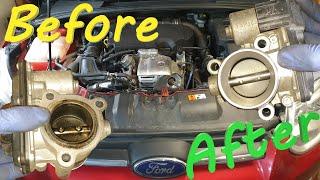 Ford Focus 1.0 EcoBoost Throttle Body Clean / Removal P2119 P2107 P2112