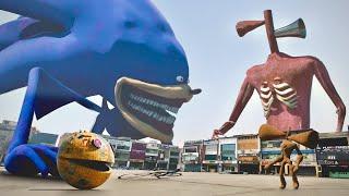 Shin sonic tapes vs siren head and monsters in real life