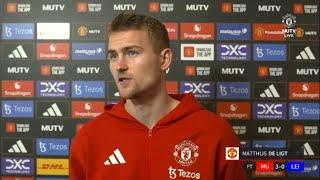 Matthijs de Ligt Interview | Manchester United 3-0 Leicester City