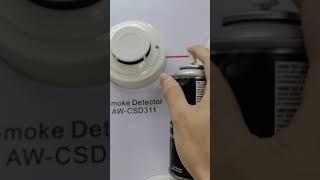 smoke detector spray test smoke detector