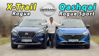 Nissan X-Trail vs Qashqai comparison REVIEW (Rogue vs Rogue Sport)