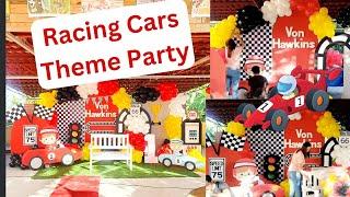 Racing Cars Theme Party Decoration(Von Hawkins at One)- Behind the Scene Venue Styling