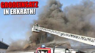 [GROßBRAND IN ERKRATH!] - Gewerbebetrieb brannte mit massiver Rauchentwicklung - 05.09.2022 -